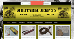 Desktop Screenshot of militariajeep35.fr